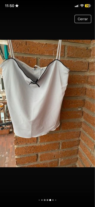 Conjunto falda y top blanco