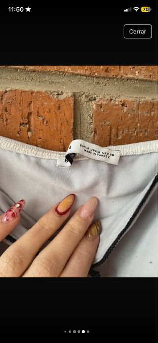 Conjunto falda y top blanco