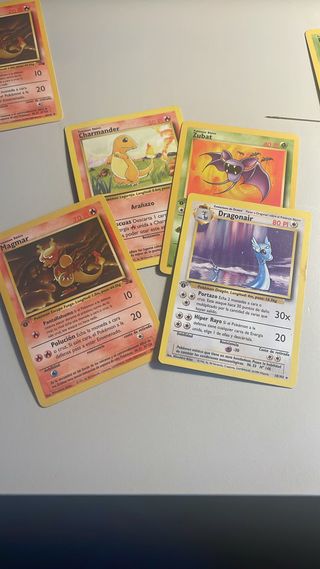 Lote Cartas Pokémon: Magmar, Charmander, Zubat, Dr