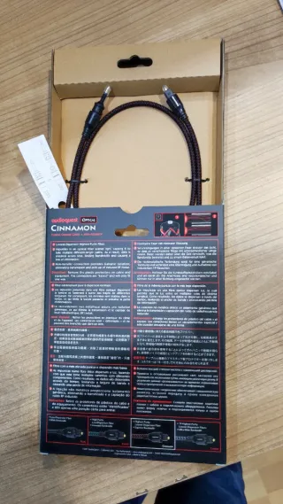 Cable Óptico Audioquest Cinnamon 0.75m