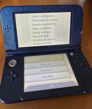 Nintendo 3DS XL Azul + 2 Juegos + funda.