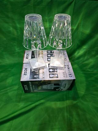 Coppia Lampade Effetto Cristallo