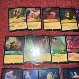 Lote 26 Cards Brillo Foil Lorcana First Chapter