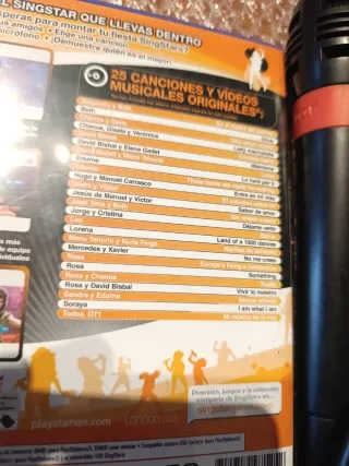 Juego SingStar PS2 + 2 Micrófonos