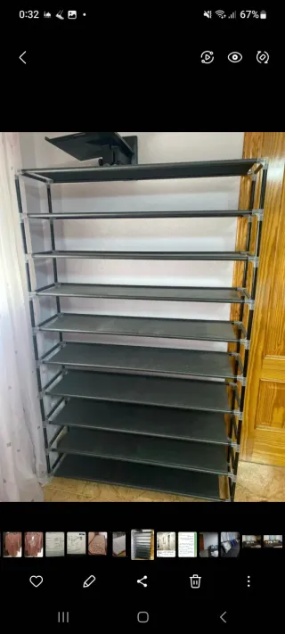 Estantería Metálica Negra 10 Niveles