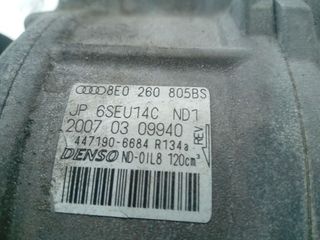 AUDI A4 BERLINA (8E) 2.0 TDI 16V (103kW) COMPRESOR AIRE ACONDICIONADO