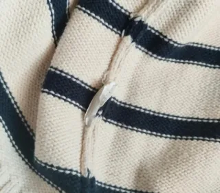 Vestido Tintoretto T.36 Rayas Azul Marino