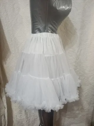 Falda tutú blanca