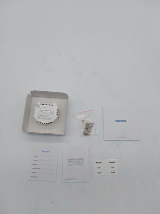 Meross Interruptor de pared WiFi, interruptor inteligente, 1 vía, 1 banda, Glass Touch, control remoto de aplicaciones, compatib