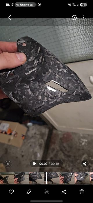 Paratacco Battitacco Carbonio Forgiato