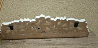 Perchero de pared madera y metal