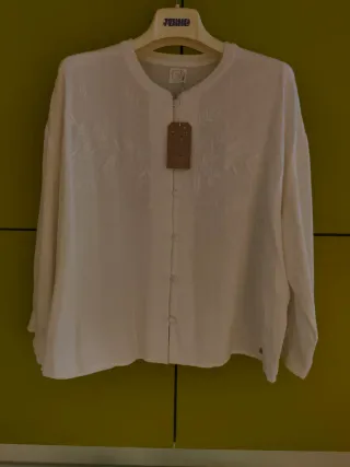 Blusa Des Petits Hauts Simille, ecru.