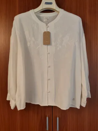 Blusa Des Petits Hauts Simille, ecru.