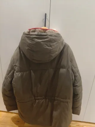 Chaqueta verde militar con forro