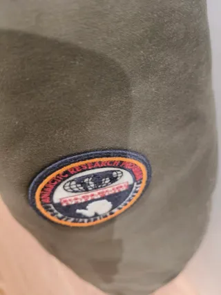 Chaqueta verde militar con forro