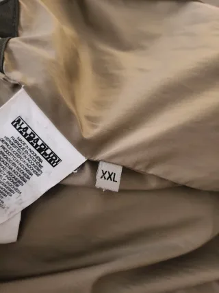 Chaqueta verde militar con forro