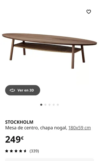 Mesa de centro STOCKHOLM Ikea