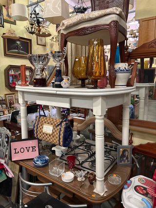 Mesa de cocina madera y metal