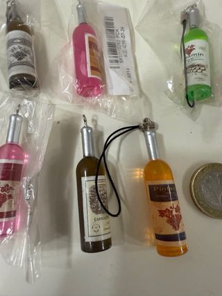 Miniature Bottiglie di Vino Portachiavi