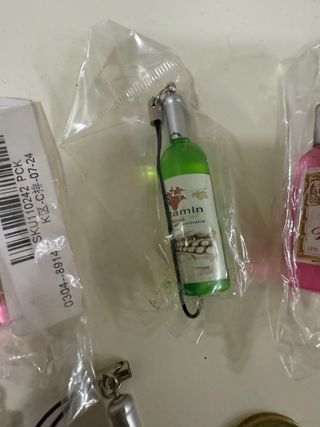 Miniature Bottiglie di Vino Portachiavi
