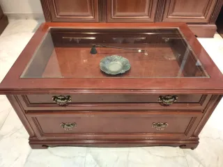 Mesa de centro de cerezo mazizo