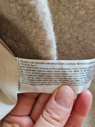 Abrigo Mango Lana beig