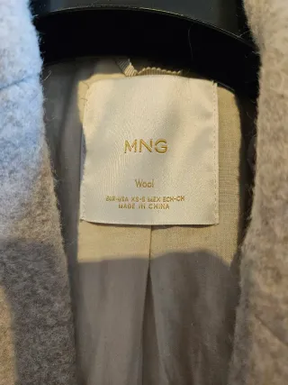 Abrigo Mango Lana beig