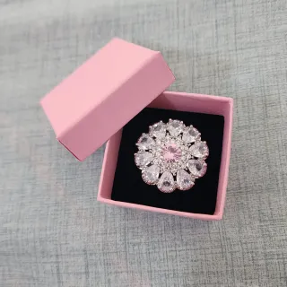 Anillo Plata Flor Circonitas