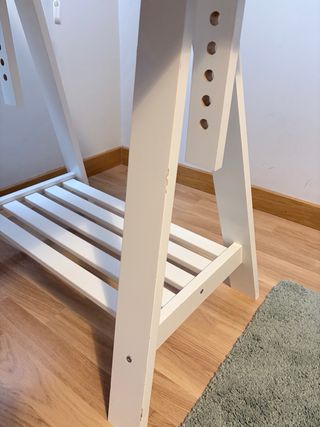 Mesa caballetes IKEA blanca