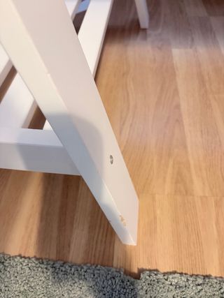 Mesa caballetes IKEA blanca