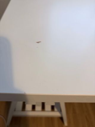 Mesa caballetes IKEA blanca