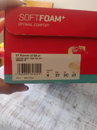 Zapatillas Puma niño azul marino y rojas