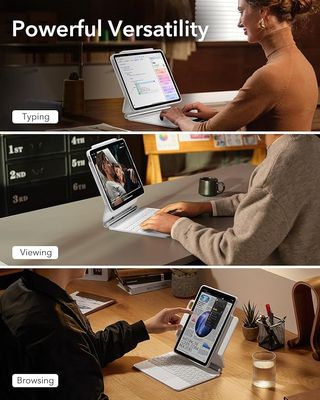 Funda Teclado Magnética ESR iPad Pro 11 Blanco