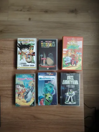 Lote 6 Películas VHS Animadas