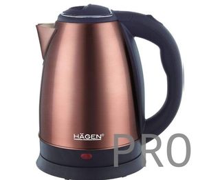 Hagen - Hervidor eléctrico compacto de acero inoxidable.