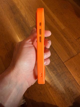 Funda iPhone 17 Pro Focus Pixels Naranja