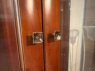 Vitrina de madera y cristal