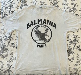 Camiseta Balmain Balmania con águila Auténtica