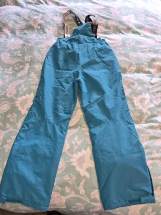 Pantalón de esquí azul con tirantes