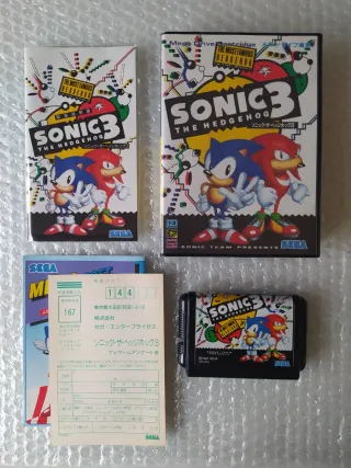 Sonic 3 Sega Mega Drive Cartucho y Caja