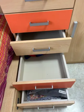 Litera y estructura de cama madera