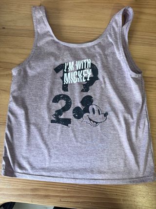Camiseta Morada deportiva de tirantes Mickey Mouse