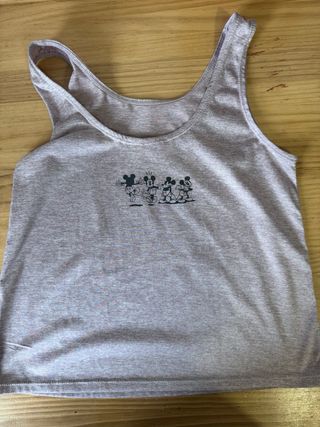 Camiseta Morada deportiva de tirantes Mickey Mouse
