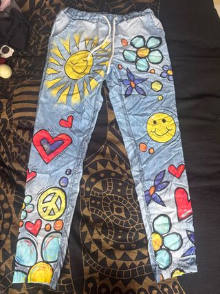 Pantalones vaqueros Happy con dibujos