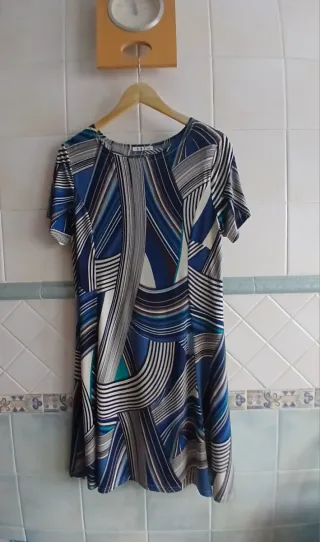 Vestido estampado multicolor