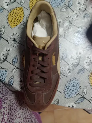 Zapatillas Puma Marrones y Beige