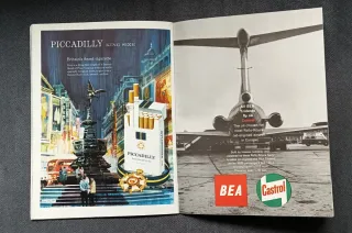 Revista líneas aéreas BEA vintage