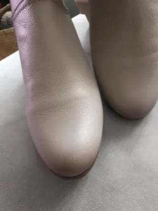 Botines de piel mujer Elysess beige