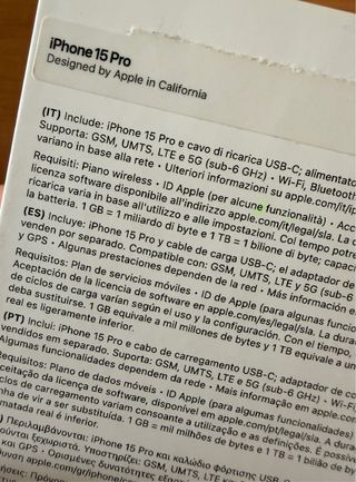 iPhone 15 Pro 128GB titanio