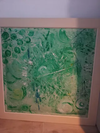 Cuadro abstracto multicolor